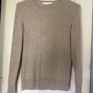 Everlane 100% cashmere sweater, oatmeal